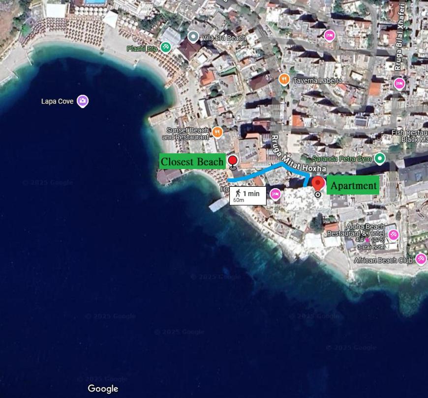 The Hill Sea View Apartment Sarande Exterior photo